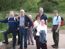 Photo of a walking party