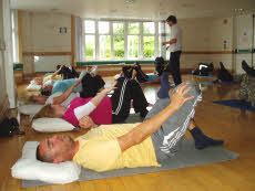 Photo of an exercise class