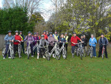 Photo of a group of cyclists