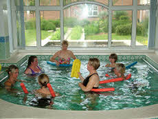 Photo of people in the pool