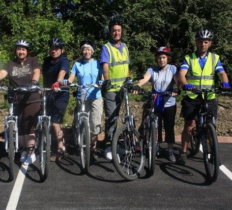 Photo of a group of cyclists